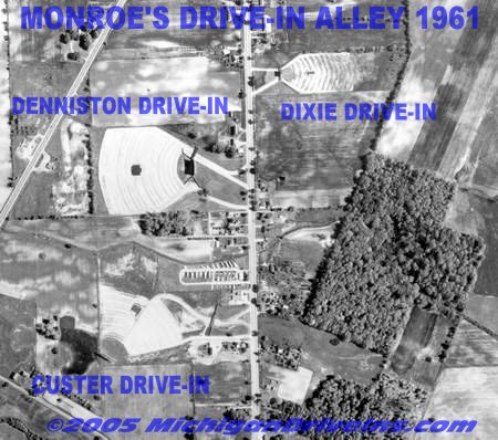 Dixie Drive-In Theatre - Actual 1960S Drive-In Alley Aerial 5-28-61